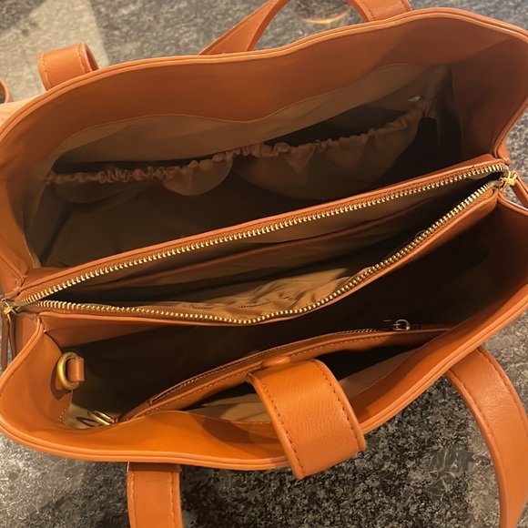 FAWN Design brown authentic leather satchel - Picture 3 of 5